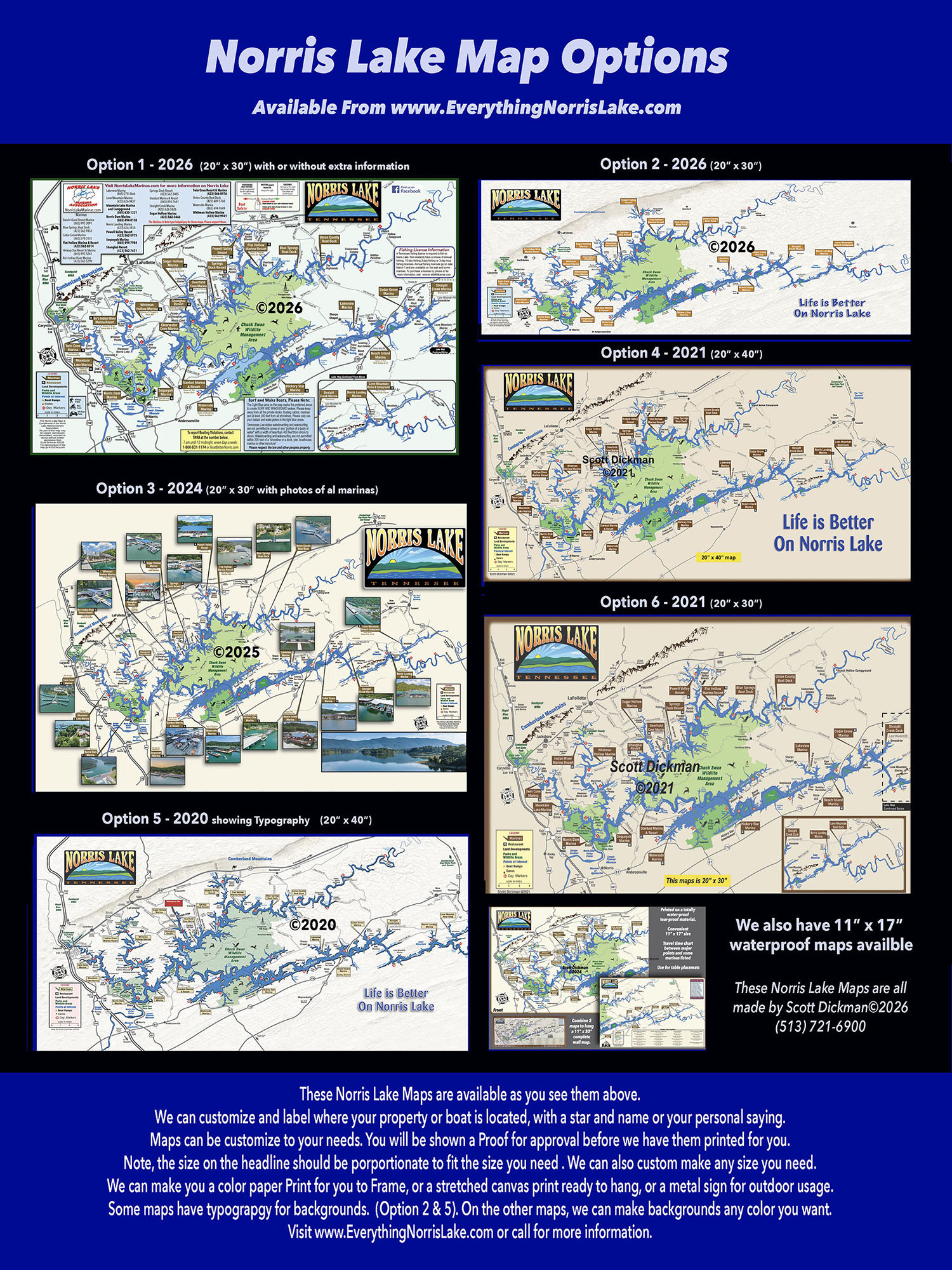 Lake Map Options
